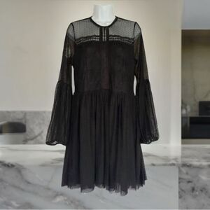 Disney Snow White Black Lace Dress W/Flaw Size XS